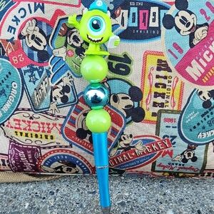 Green and Blue Monster Character Pen